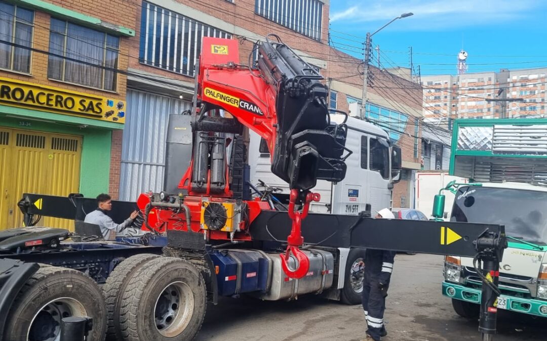 Ventajas del alquiler de grúas articuladas para obras en Bogotá