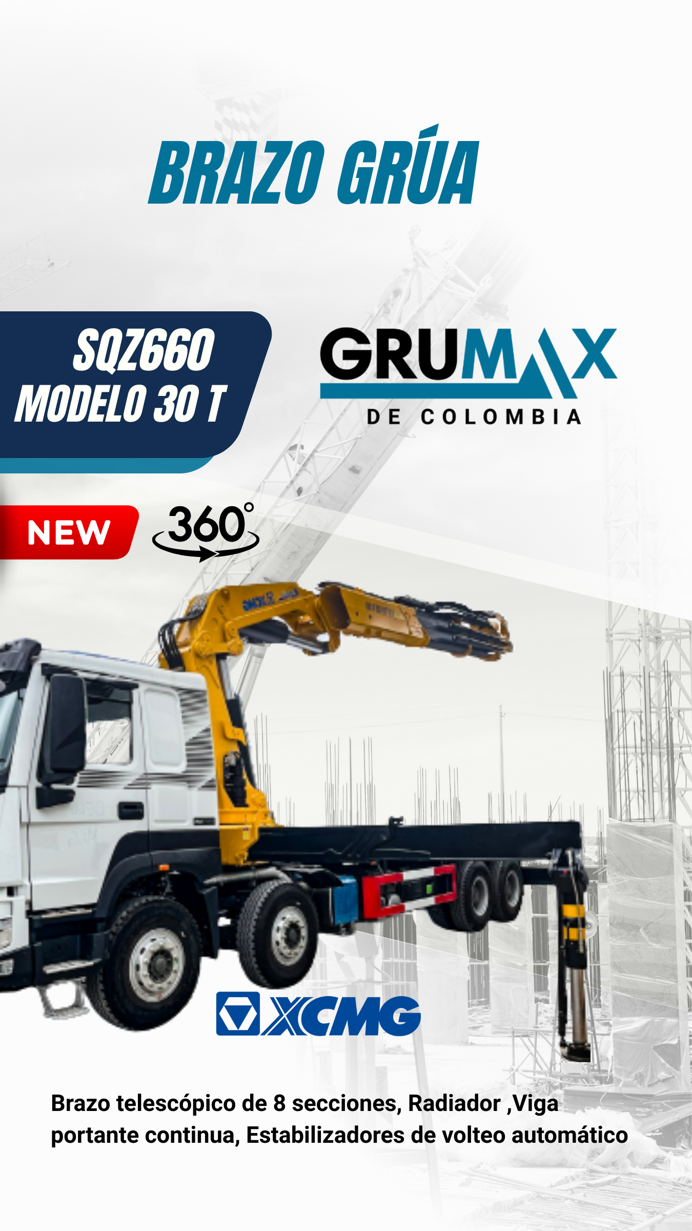 VENTA DE BRAZOS GRUAS EN BOGOTA COLOMBIA